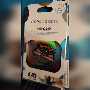 New! PopSockets PopGrip Cell Phone Grip & Stand - Licensed - Star Wars Grogu Pod